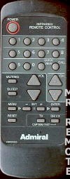ADMIRAL 076R074240 TV Remote