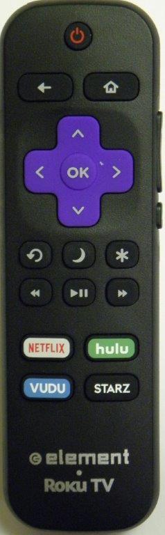 ELEMENT 101018E0011 ROKU TV Remote Control E2SW6518RKU E4SW5518RKU E4SW6518RKU