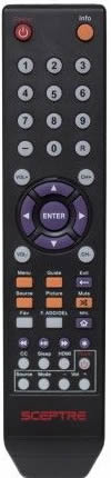 SCEPTRE 142020479999K TV Remote