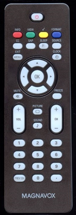 PHILIPS-MAGNAVOX 313923814331 (RC202360801B) Remote Control