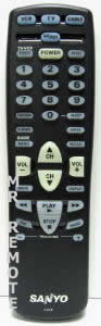 SANYO-FISHER 6450459313 FXRG TV Remote Control