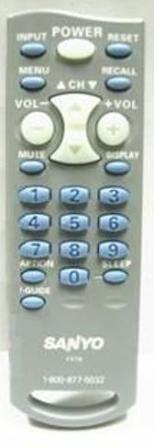 SANYO 6450518485 - SANYO FXTG TV Remote Control