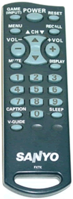 SANYO 6450518508 FXTK TV Remote Control