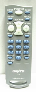 SANYO 6450656910 Remote Control