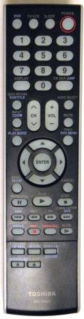 TOSHIBA 72783959 - TOSHIBA WC-SBU2 TV/DVD/VCR Remote Control