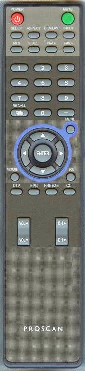 RCA-PROSCAN 9E20KQ00 Remote Control