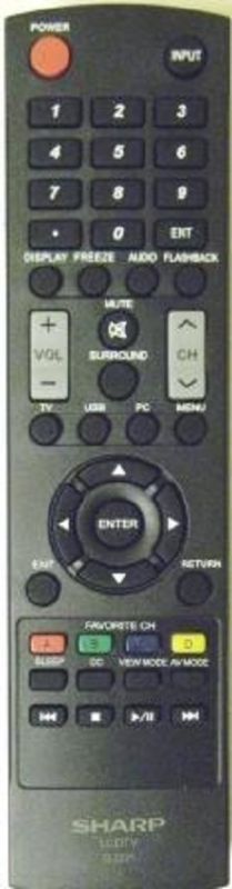 SHARP 9JY640147040000R TV Remote