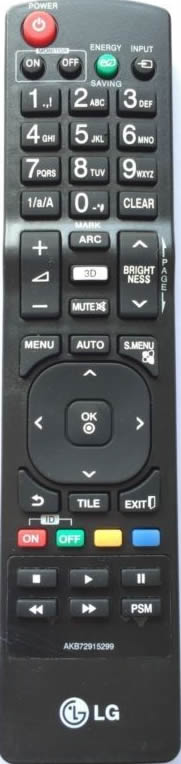 LG AKB72915299 3D Wall Display Remote