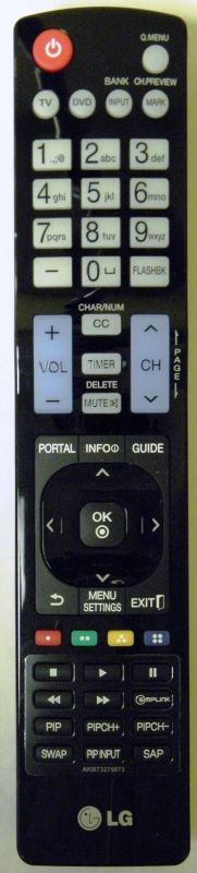 LG AKB73275673 Hospitality Healthcare Portal TV Remote Control