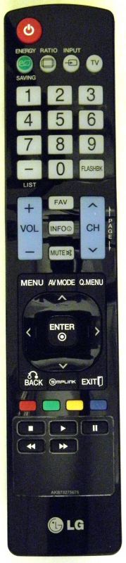 LG AKB73275675-U TV Remote