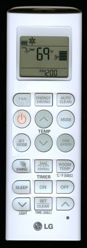 LG AKB73835312 AC Air Conditioner Remote