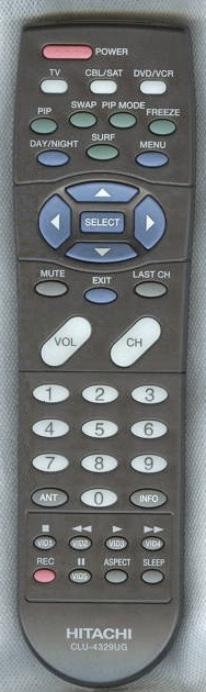 HITACHI CLU-4329UG Remote Control