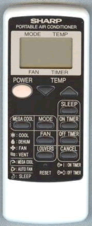 SHARP CRMC-A753JBEZ AC Air Conditioner Remote