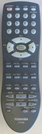 TOSHIBA CT-820 Remote Control