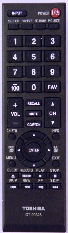 TOSHIBA CT-90325 Remote Control