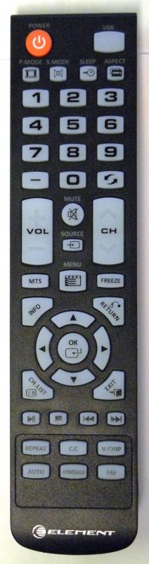 ELEMENT ELEFW3916 TV Remote