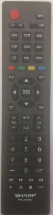 SHARP EN-22655S TV Remote
