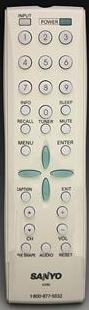 SANYO GXBC TV Remote Control