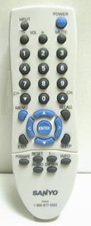 SANYO GXCA TV Remote Control