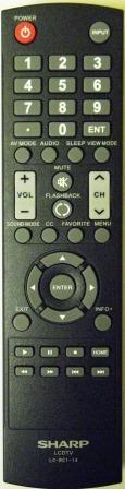 SHARP LC-RC1-14 TV Remote