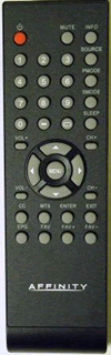 AFFINITY LE3261 TV Remote