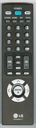 LG MKJ36998117 TV Remote