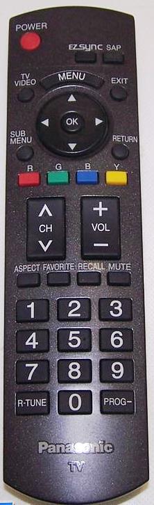 PANASONIC N2QAYB000103 TV Remote