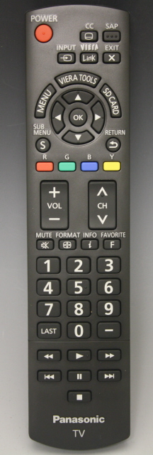 PANASONIC N2QAYB000485 Remote Control