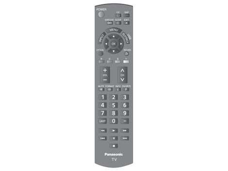 PANASONIC N2QAYB000806 TV Remote