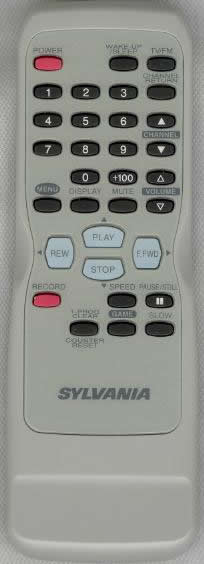 SYLVANIA NE109UD TV/VCR Remote Control