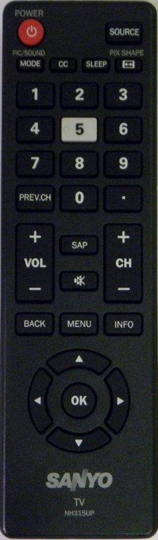 SANYO NH315UP TV Remote Control