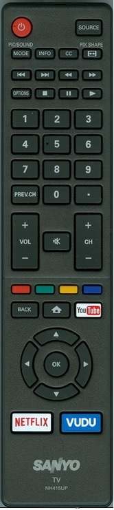 SANYO NH415UP TV Remote Control