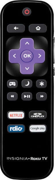 INSIGNIA NS-43DR710CA17 ROKU TV Remote Control