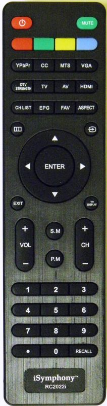 iSYMPHONY - VIORE RC2022i Remote Control