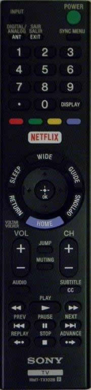 SONY RMT-TX102B Smart TV Remote