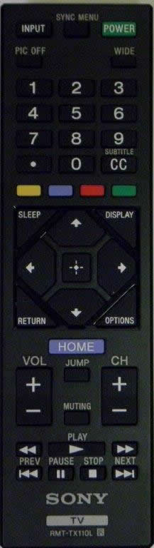 SONY RMT-TX110L TV Remote
