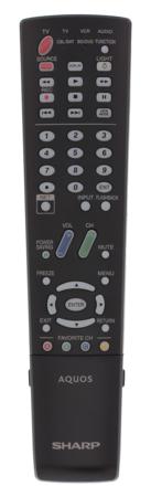 SHARP RRMCGA806WJSA - SHARP GA806WJSA TV Remote