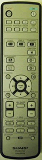 SHARP RRMCGA999WJSA - SHARP GA999WJSA Projector Remote