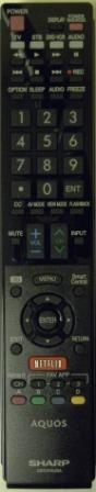 SHARP RRMCGB105WJSA GB105WJSA TV Remote