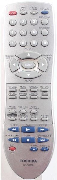 TOSHIBA SE-R0066 DVD/VCR Remote Control