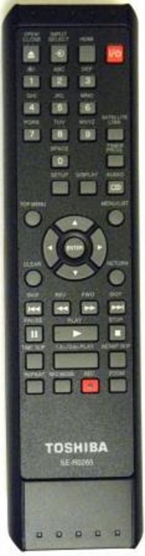 TOSHIBA SE-R0265 DVDR Remote