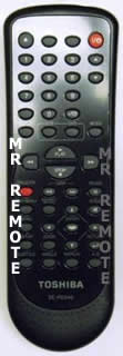TOSHIBA SE-R0346 DVD/VCR Remote