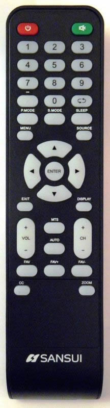 SANSUI SLED6515 TV Remote