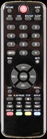 HAIER TV-5620-125 Remote Control