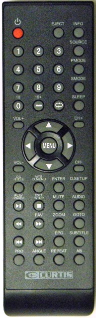 CURTIS LEDVD2480A TV/DVD Remote Control