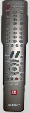 SHARP RRMCGA363WJSA GA363WJSA TV Remote