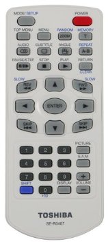 TOSHIBA SE-R0407 DVD Remote